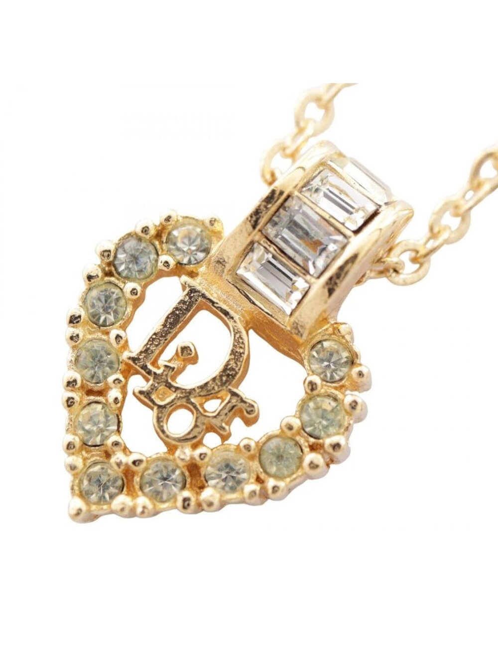 Dior Necklace Heart Logo
